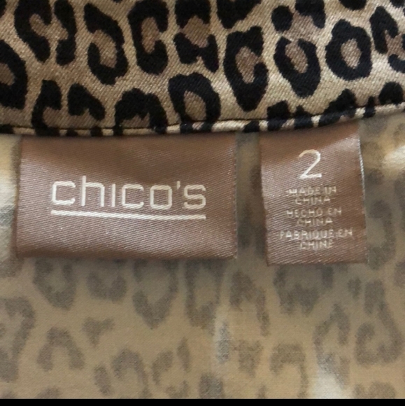 Chico's Animal Print Lightweight Jacket - Picture 5 of 7